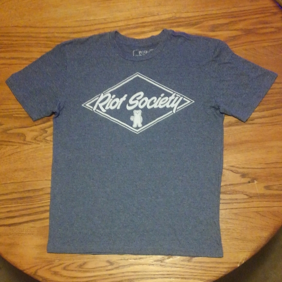 π¨ RIOT Society π₯ Shirt Made in USA πΊπΈ Small Bear Cute π» Anarchy - Picture 2 of 10